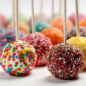 Food – Assortment Brightly Colored Cake