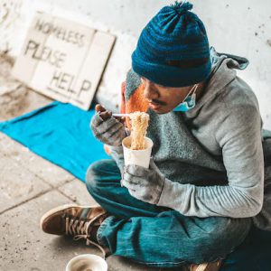 People – Beggars Sat Wrapped Cloths