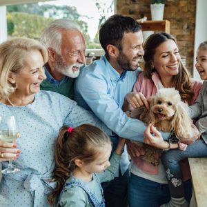 People – Cheerful Multi Generation Family