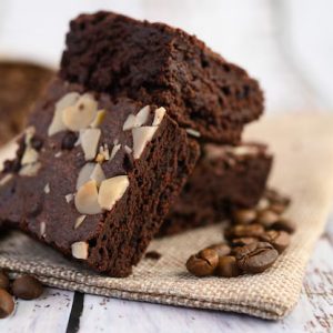 Food – Chocolate Brownies Sackcloth Coffee