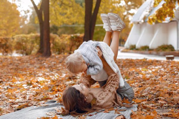 People – Cute Stylish Family Autumn