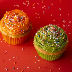 Food – Delicious Rainbow Cupcakes Still