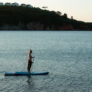 Sports – Long Shot Woman Paddleboarding