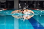 Sports – Male Swimmer Swimming Butterfly